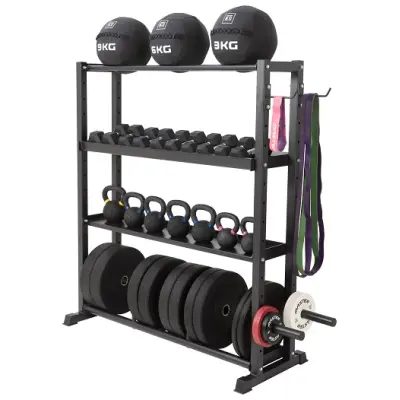 Master Fitness Storage Rack X-FIT Stål Svart