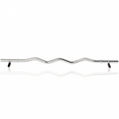 Curlstång 120 cm, 30 mm för viktskivor, Gymstick (med fjäderlås)