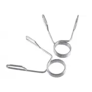 FitNord Fjäderlås för viktskivor med långt rakt handtag (par), Olympia-stång