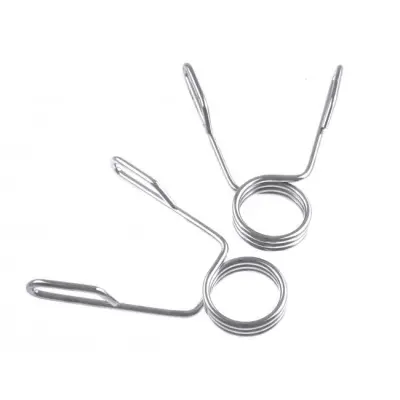 FitNord Fjäderlås för viktskivor med långt rakt handtag (par), Olympia-stång