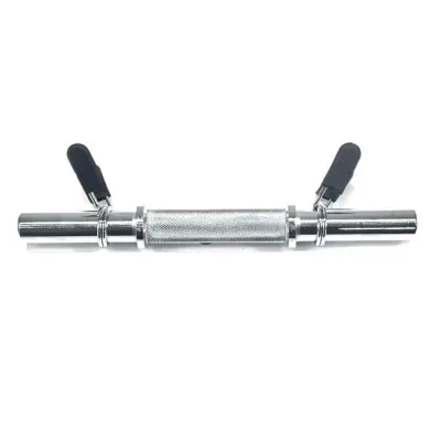 FitNord Hantelstång med fjäderlås för 30 mm viktskivor