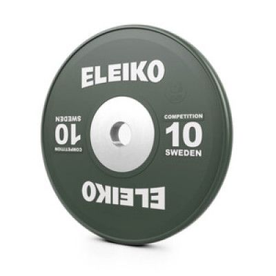 Viktskiva IWF Weightlifting Competition, 10 kg, grön, Eleiko