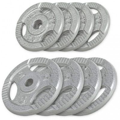 Viktskivor TRIGRIP Gjutjärn - 4x5kg 4x2,5kg