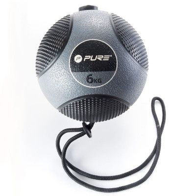 Pure2Improve Medicine Ball With Rope, Medicinboll
