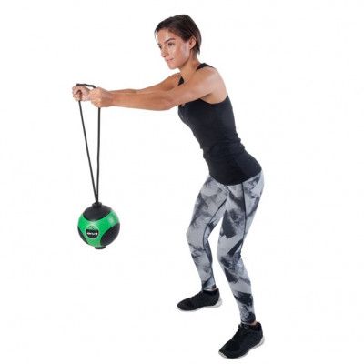 vidaXL Medicinboll med rep