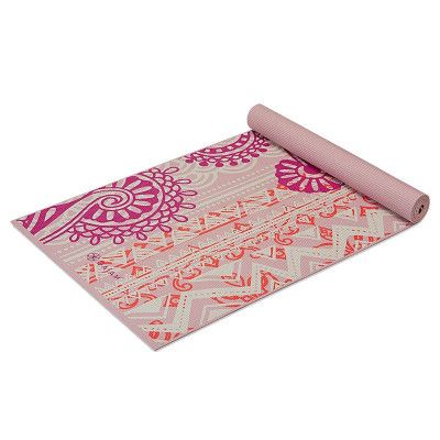 Gaiam Bohemian Rose Yoga Mat 4mm Classic Printed, Yogamattor