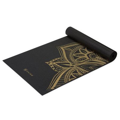 Gaiam Bronze Medallion Yoga Mat 6mm Premium Metallic, Yogamattor