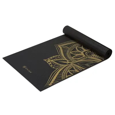 Gaiam Bronze Medallion Yoga Mat 6mm Premium Metallic, Yogamattor