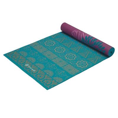 Gaiam Kiku Yoga Mat 6mm Premium Reversible, Yogamatta