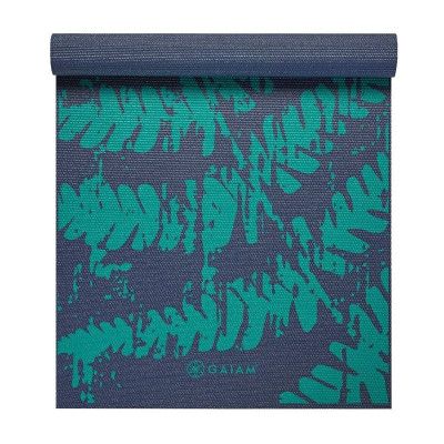 Gaiam Midnight Fern Yoga Mat 4mm Classic Printed, Yogamattor