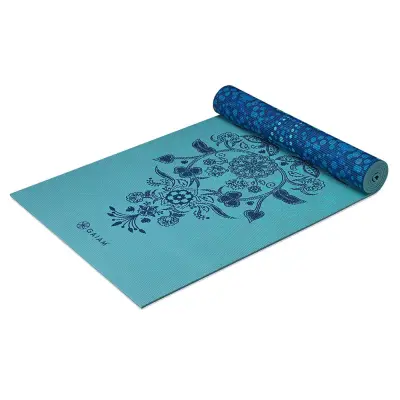 Gaiam Mystic Sky Yoga Mat 6mm Premium Reversible, Yogamattor