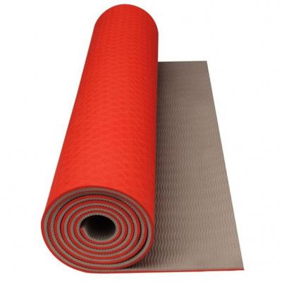 vidaXL Fitness-/yogamatta neonorange/beige