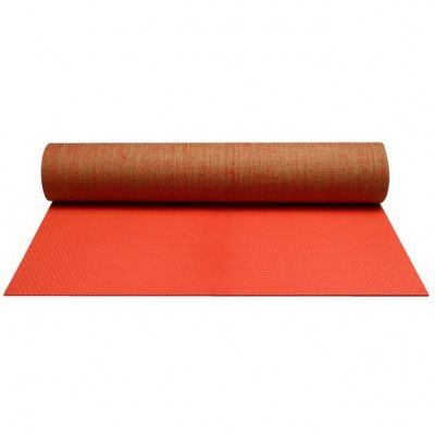 vidaXL Yogamatta eco jute neonrosa