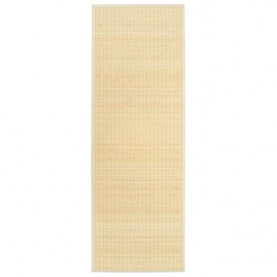 vidaXL Yogamatta i bambu 60x180 cm naturlig