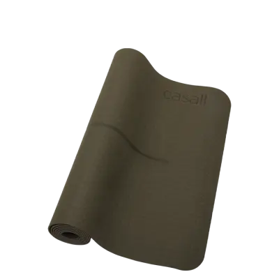 Yogamatta Position 4mm Skogsgrön/Svart